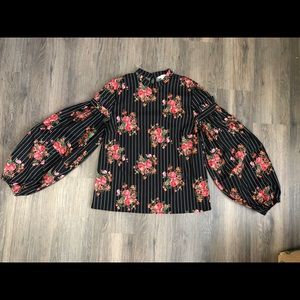 H&M Flared Flower Shirt